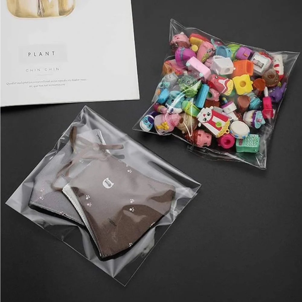 50 Clear 5x7 Self-Sealing Cellophane Bags | Packaging Supplies